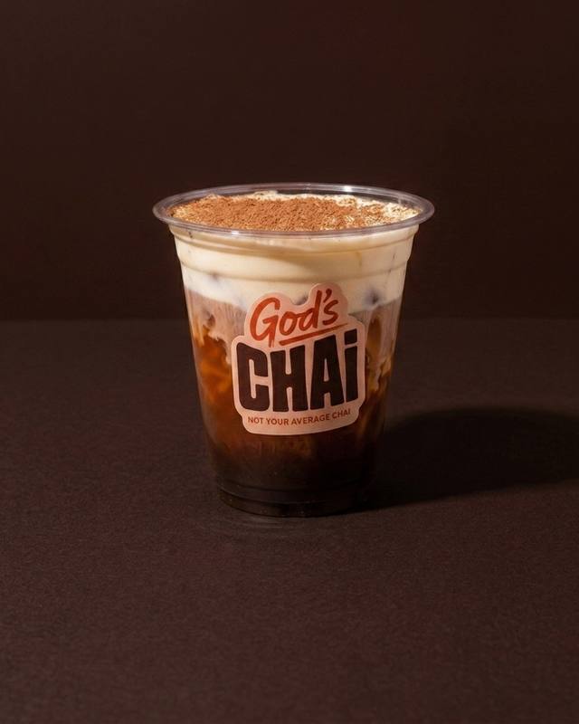 YXE's Mont Blanc — coffee and chai concentrate with a vanilla cream top